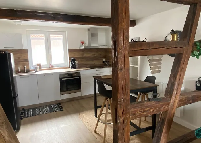 Duplex Douillet Renove - Terrasse - Wifi - Parking - Dans Maison Alsacienne -